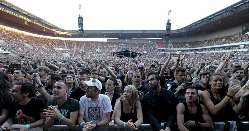 Koncert kapely Rammstein v Eden Aréně 28.května.