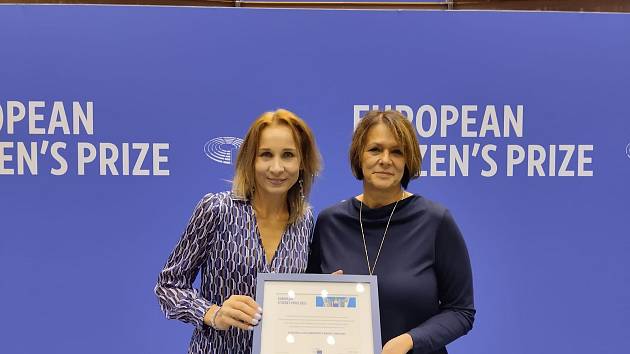 Zástupkyně ředitelky Tereza Petrová a ředitelka Radka Palátová oceněny v Evropském parlamentu v Bruselu