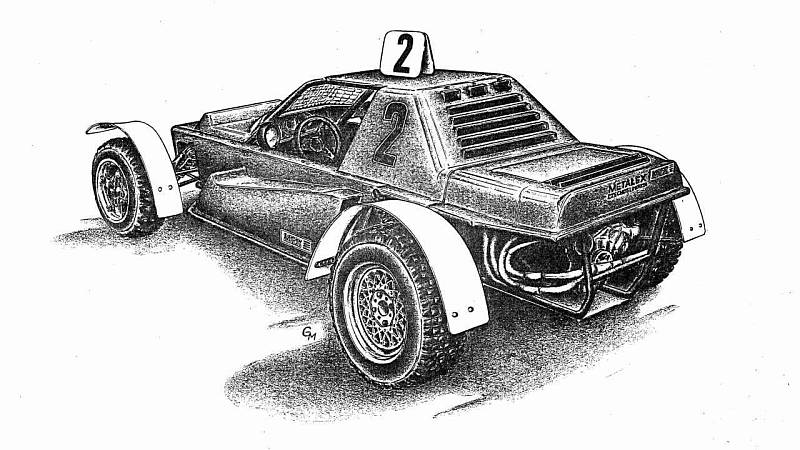 MTX 2-04 (1988). Závodní speciál pro autocross. Motor Lada VAZ 1,6 litru, výkon 156 koní (115 kW).