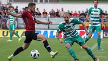 Zápas fotbalové Fortuna ligy mezi Bohemians Praha 1905 a AC Spartou Praha v Ďolíčku.