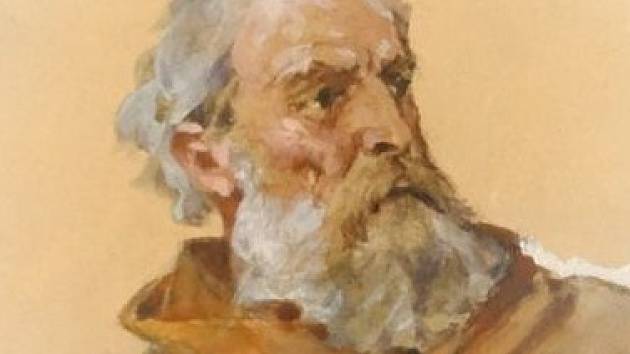 Jan Roháč z Dubé - výřez z akvarelu Věnceslava Černého Sion