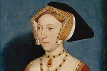 Jana Seymourová se stala třetí manželkou Jindřicha VIII. Zemřela při porodu. Autorem malby je Hans Holbein mladší.