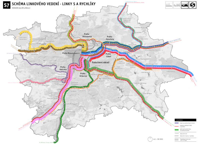 Linky S a rychlíky v Praze