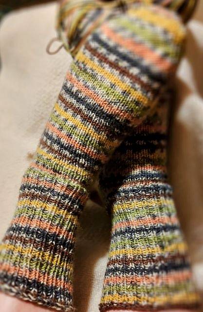 Na ponožky doporučuje Olga Trusková speciální ponožkovou přízi. Ponožky pak upletete za tři dny