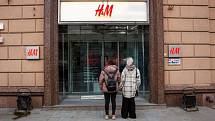 Zavřený řetězec H&M v Moskvě.