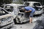 Následky ničivého požáru v Řecku