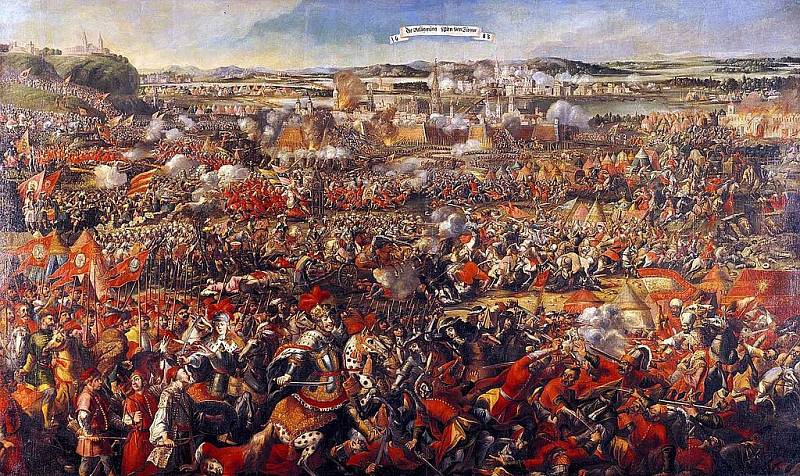 Bitva u Vídně v roce 1683. Vlastní rozhodující bitva představovala první válečnou zkušenost pro Evžena Savojského.