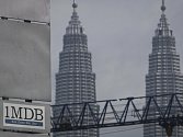 Logo malajsijského fondu 1Malaysia Development Berhad (1MDB) v Kuala Lumpuru.