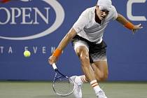 Berdych v souboji se Švýcarem Wawrinkou na US Open 2013.