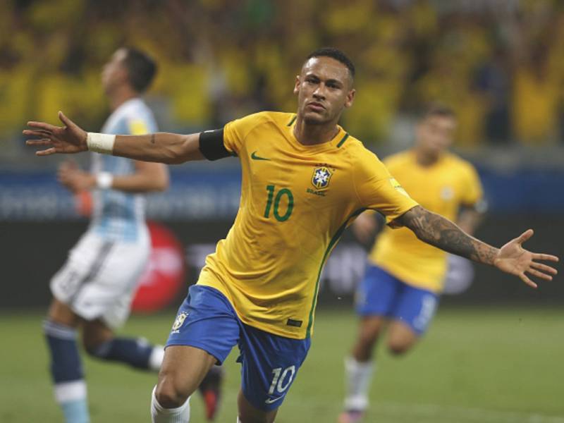 Neymar v brazilském dresu