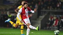 Utkání 3. kola skupinové fáze Ligy mistrů mezi SK Slavia Praha a FC Barcelona