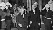 Nikita Sergejevič Chruščov se švédským králem Gustavem