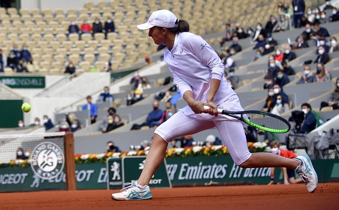 Iga Swiateková ve finále Roland Garros.