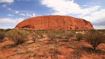 Australská hora Uluru, známá také jako Ayersova skála