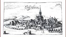 Alsaské městečko Ensisheim zhruba v době, kdy na něj dopadl meteorit, jenž se stal prvním písemně zaznamenaným a dochovaným meteoritem v dějinách