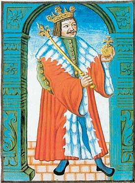 Jiří z Poděbrad v iluminované kronice