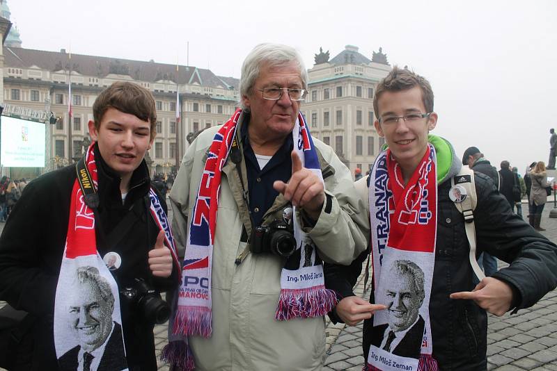 Inaugurace Miloše Zemana. Pražský hrad 8. března 2013