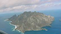 Ostrov z helikoptéry v roce 1998
