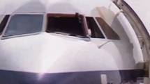 Autentické záběry letounu British Airways číslo 5390 po nouzovém přistání v Southamptonu