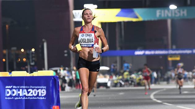 Maratonkyně Marcela Joglová si na MS 2019 v Dauhá doběhla pro dvacáté místo