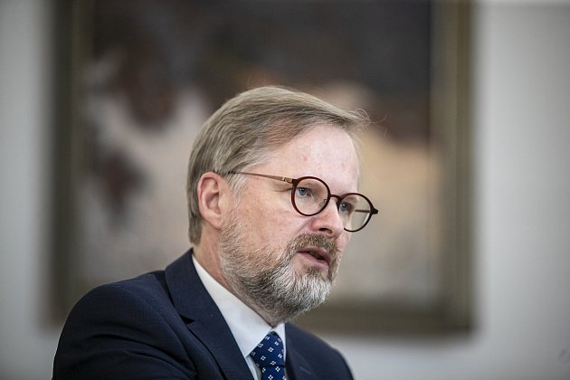 Český premiér Petr Fiala.