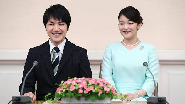 Japonská princezna Mako se svým manželem
