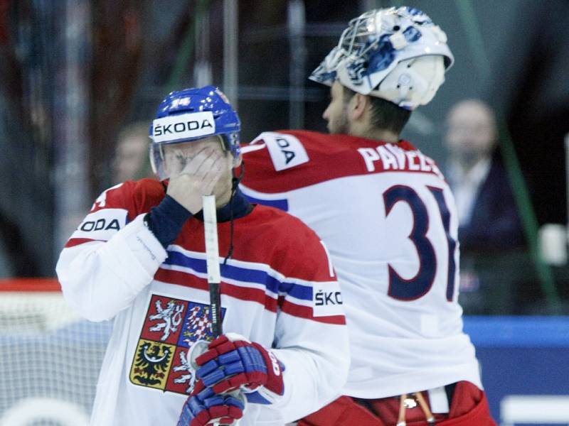 Tomáš Plekanec (vlevo) a Ondřej Pavelec.