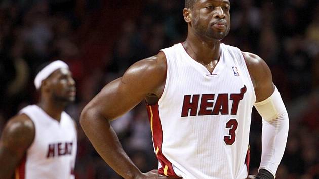 Dwyane Wade v dresu Miami Heat.