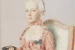 Marie Antoinetta byla nejmladší dcerou Marie Terezie. Na obraze je zachycena jako sedmiletá.
