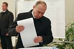 Parlamentní volby v Rusku. Na snímku prezident Vladimir Putin.