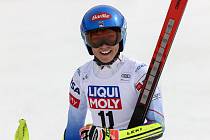 Americká lyžařka Mikaela Shiffrinová .
