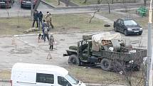 Ukrajinská armáda zastavila vozidlo s ruskými sabotéry