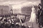 Poprava Marie Antoinetty v roce 1793. Královna byla mezi lidmi extrémně nepopulární, ke zničení její pověsti přispěla i aféra s náhrdelníkem