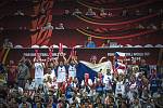 Utkání basketbalového mistrovství světa mezi Českem a USA
