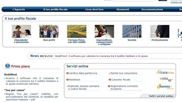 Italové si mohou na internetu stáhnout program Redditest, který ověří věrohodnost údajů v daňovém přiznání.