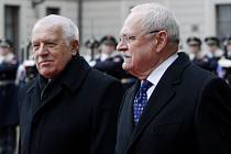 Václav Klaus a Ivan Gašparovič