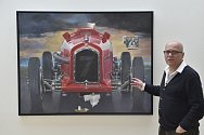 Pocta rychlosti. Kurátor Martin Dostál představuje obraz Theodora Pištěka Adieu, Guy Moll. Právě tento obraz se na letošní podzimní aukci Galerie Kodl prodal za 21,2 milionu korun.