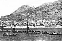 Vrak Utopie na dně gibraltarského přístavu
