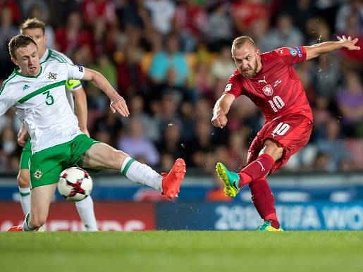 Jiří Skalák při úvodním kvalifikačním utkání se Severním Irskem (0:0).