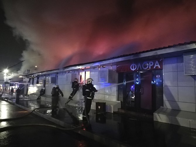 Požár nočního klubu v Kostromě