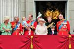 Britská královská rodina na snímku z roku 2015.
