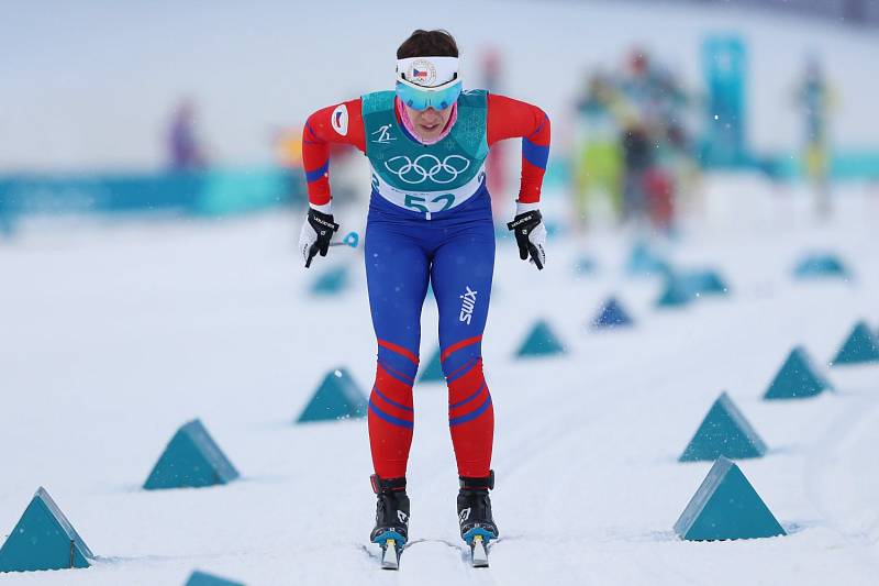 Kateřina Beroušková při závodu žen ve sprintu