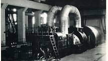 Elektrárna Hodonín - první instalované turbosoustrojí v EHO - TG1 50MW (cca 1954-55)