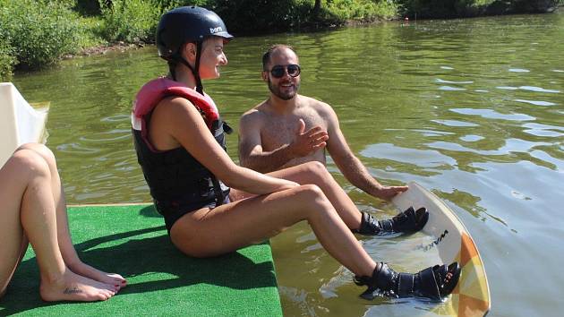 Wakeboarding získává v Česku stále více příznivců - Veselý vlek ve Veselé u Mnichova Hradiště na Mladoboleslavsku vznikl díky Ladislavu Laurynovi