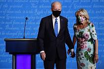 Jill Bidenová a Joe Biden.
