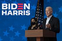Příští prezident Spojených států Joe Biden a budoucí viceprezidentka Kamala Harrisová