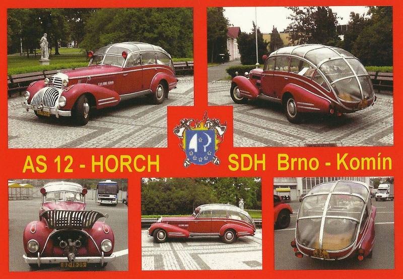 Horch 853 Sport Cabriolet brněnských hasičů.