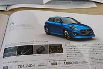 Uniklá brožura Suzuki Swift nové generace.