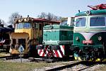 Lokomotivy v železničním muzeu na bývalém nádraží v Lužné u Rakovníka už čekají na kolejích na první návštěvníky