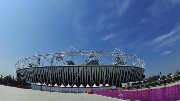 Olympijský stadion v Londýně.
